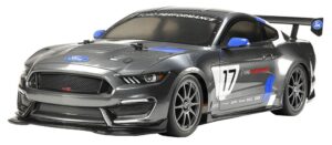 tamiya 58664 1/10 rc ford mustang gt4 race car kit, with tt-02 chassis