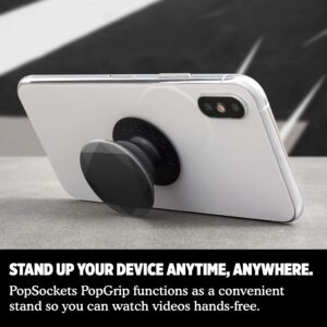 ​​​​PopSockets: Phone Grip with Expanding Kickstand, Pop Socket for Phone - Metallic Diamond Black