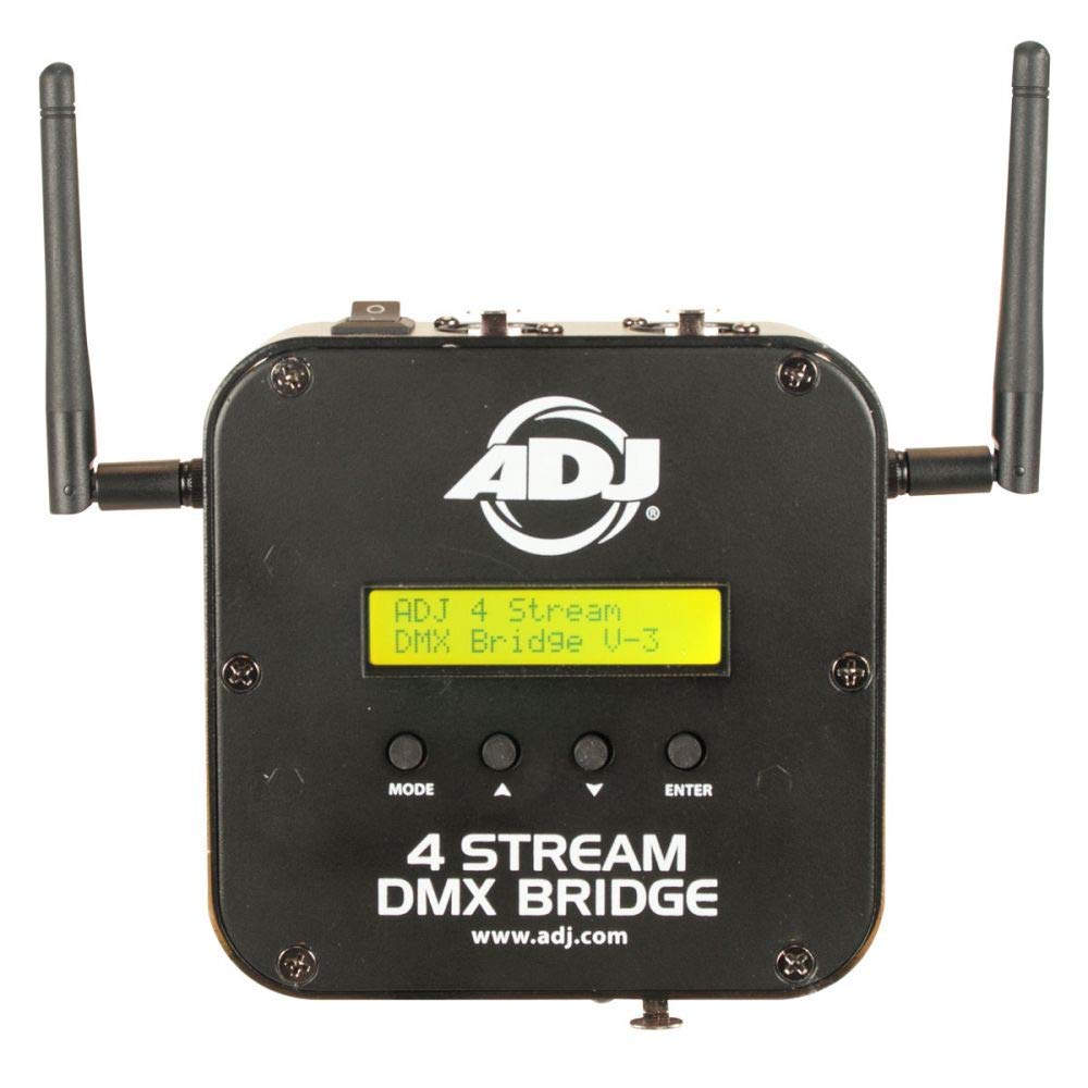 ADJ Products 4 Stream DMX Bridge WiFLY Wireless DMX Bridge for Wireless DMX Control 4ST100