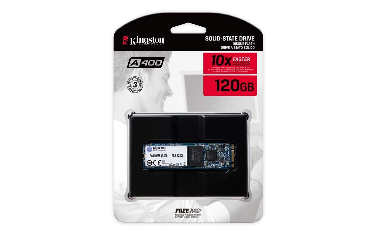 Kingston A400 120G Internal SSD M.2 2280 SA400M8/120G - Increase Performance