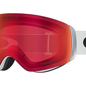 Oakley Flight Deck XM Snow Goggle (Matte White Frame/Prizm Torch Iridium Lens) with Large Goggle Soft Case