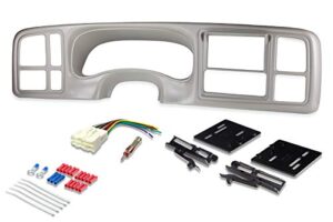 scosche install centric icgm16bn compatible with select 1999-2002 gm trucks iso double din shale complete basic installation solution for installing an aftermarket stereo,black
