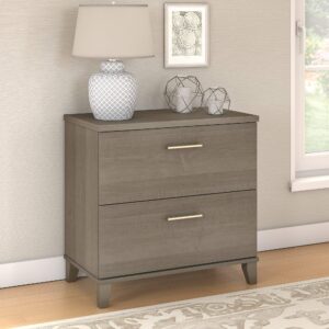 Bush Somerset Lateral File Cabinet, Ash Gray (WC81680)