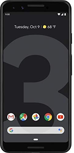 Google Pixel 3 Unlocked GSM/CDMA - US Warranty (Direct from Google) (Black, 64GB) (Renewed)