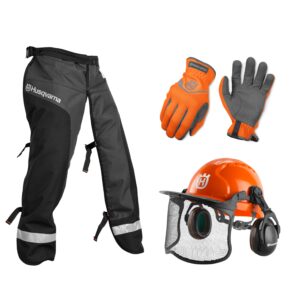 husqvarna 590091101 homeowner personal protective power kit, orange, large