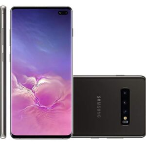 Samsung Galaxy S10+ Plus 128GB+8GB RAM SM-G975F/DS Dual Sim 6.4" LTE Factory Unlocked Smartphone International Model, No Warranty (Prism Black)