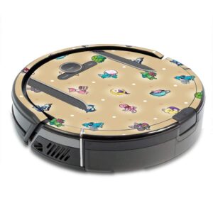 mightyskins skin compatible with shark ion robot r85 vacuum minimal cover - cute kittens | protective, durable, and unique vinyl wrap cover | easy to apply, remove | made in the usa
