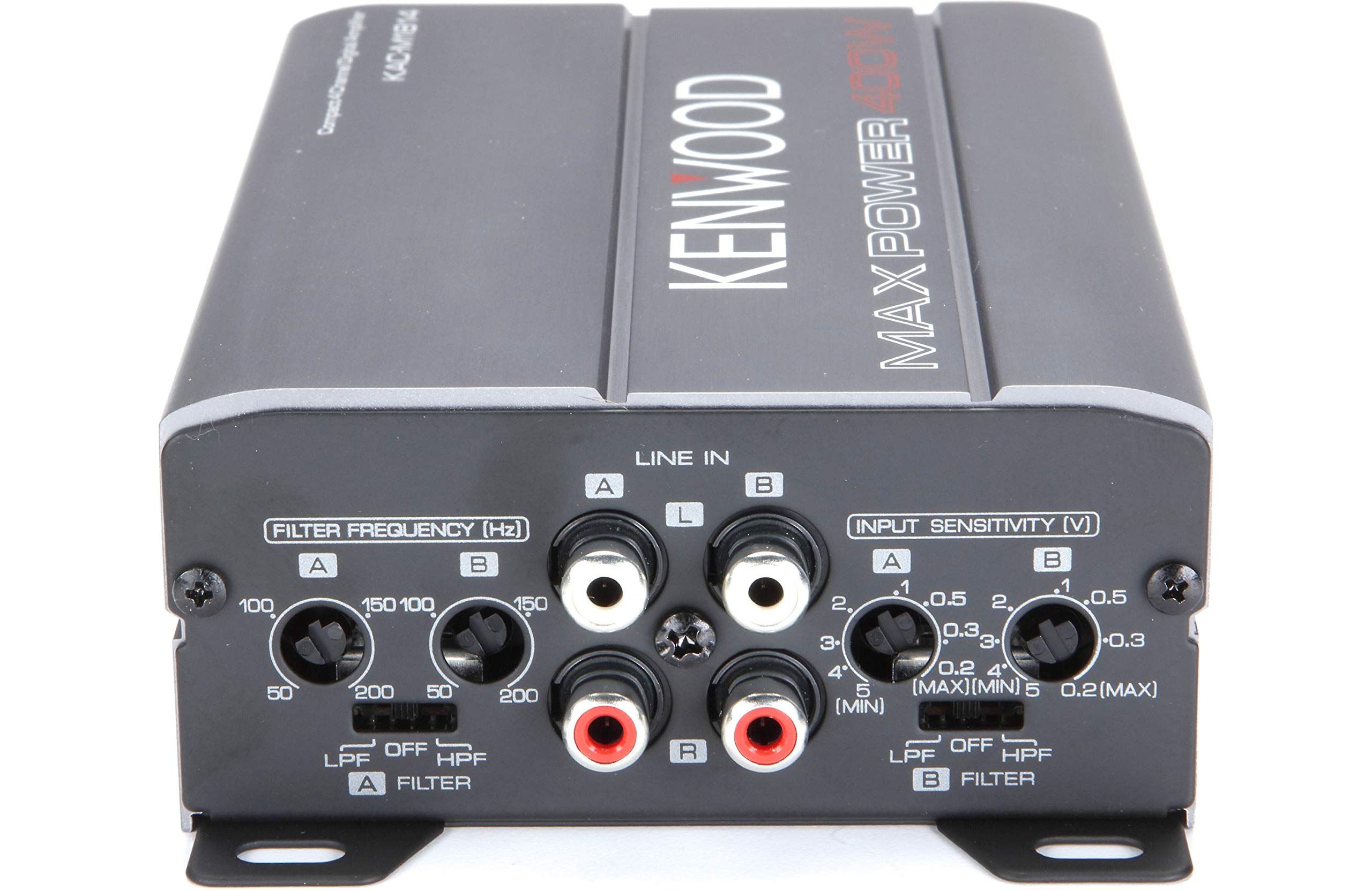 Kenwood KAC-M1814 4-Channel Compact Bridgeable Marine/Motorsports 400W Max Power Digital Amplifier