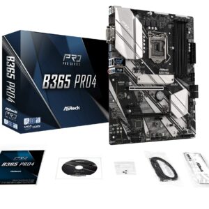 ASROCK MB B365 PRO4 LGA1151/ Intel B365/ DDR4/ Quad CrossFireX/ SATA3&USB3.1/ M.2/ A&GbE/ ATX Motherboard