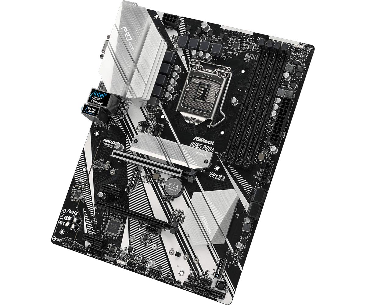 ASROCK MB B365 PRO4 LGA1151/ Intel B365/ DDR4/ Quad CrossFireX/ SATA3&USB3.1/ M.2/ A&GbE/ ATX Motherboard