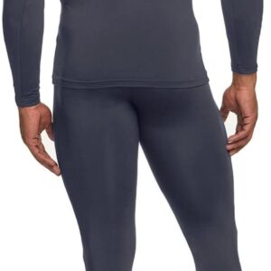 TSLA Men's Thermal Underwear Set, Microfiber Soft Fleece Lined Long Johns, Winter Warm Base Layer Top & Bottom, Soft Micro Fleece Dark Grey, Small