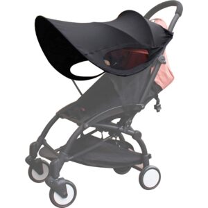 ridecle infant toddler sun cover, baby stroller sun shade, stroller sun cover, universal awning with adjustable strap, anti-uv protection safety cart accessories for baby