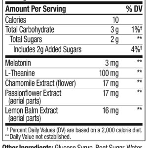 OLLY Sleep Gummy, Occasional Sleep Support, 3 mg Melatonin, L-Theanine, Chamomile, Lemon Balm, Sleep Aid, Blackberry - 60 Count