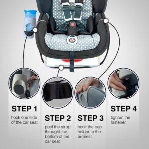 Trustic - Child Cup Holder for Convertible Car Seats - Compatible with Britax ClickTight Marathon, Boulevard, Advocate Car Seats