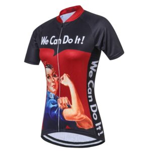 Mountain Bike Jersey Women, Women's Cycling Jersey Biking Shirt Jacket Tops, Comfortable Quick Dry