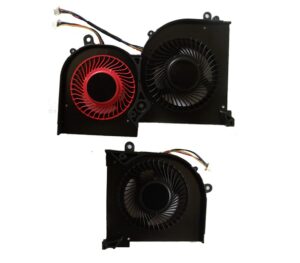 fan replacement for msi gs65vr gs65 stealth 8se 8sf 8sg cpu fan + gpu fan 16q2-cpu-cw 16q2-gpu-cw