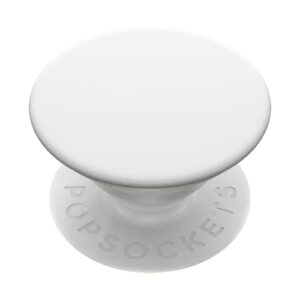 popsockets: phone grip with expanding kickstand, pop socket for phone - white