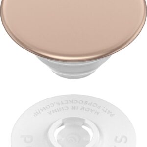 PopSockets Phone Grip with Expanding Kickstand, Solid PopGrip - Rose Gold