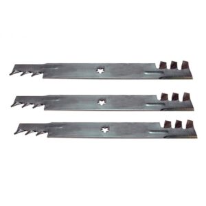 Reliable Aftermarket Parts Our Name Says It All Three (3) Heavy Duty Commercial Mulching Blades for Poulan/Fits Husqvarna/Craftsman Replaces 134149 138971