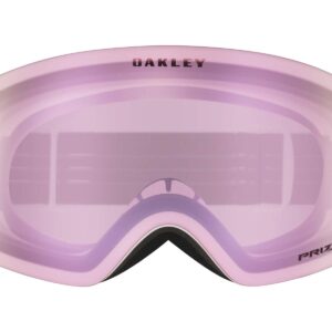 Oakley Flight Deck XM Snow Goggle (Matte White Frame/Prizm HI Pink Iridium Lens) with Large Goggle Soft Case