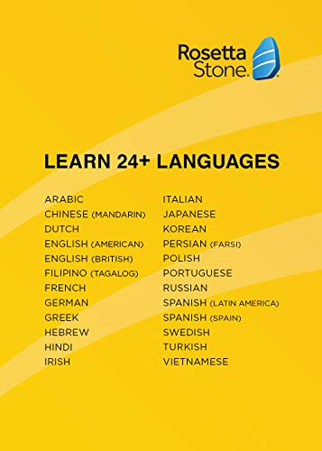 Rosetta Stone Learn Italian Bonus Pack Bundle| Lifetime Online Access + Grammar Guide + Dictionary Book Set| PC/Mac Keycard