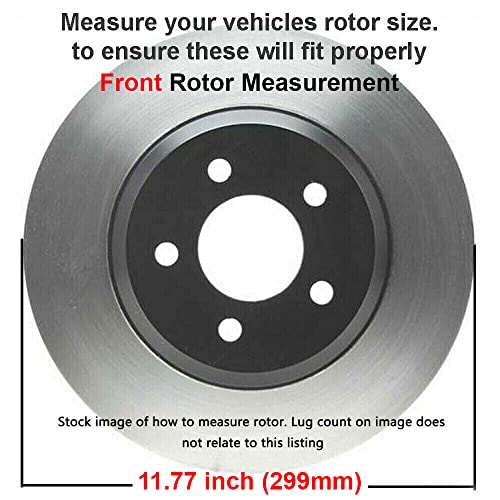 Detroit Axle - Brake Kit for Ford Fusion Lincoln Zephyr MKZ Mazda 6 Mercury Milan Replacement Disc Brake Rotors Ceramic Brakes Pads Front and Rear