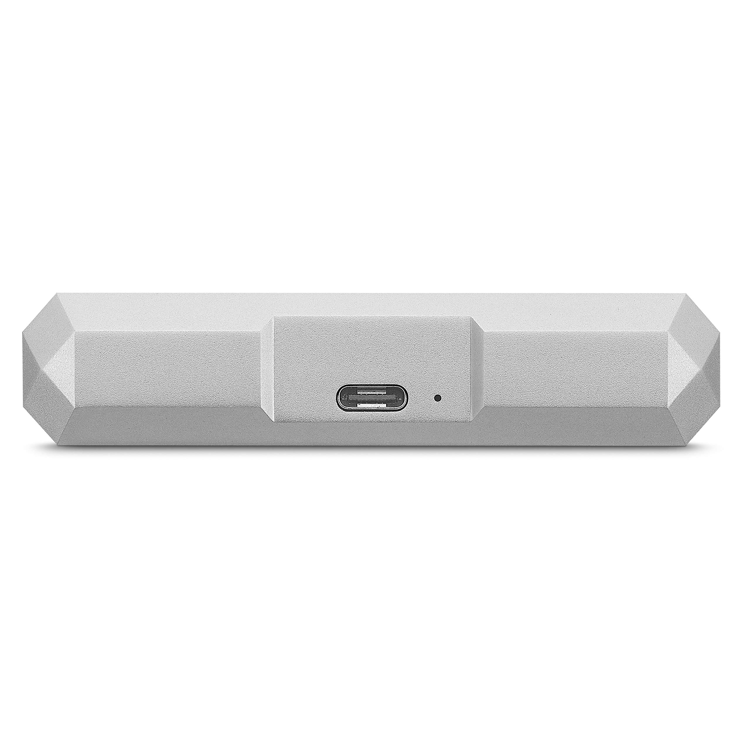 LaCie Mobile Drive 5TB External Hard Drive Portable HDD – Moon Silver USB-C USB 3.0, for Mac and PC Desktop, 1 Month Adobe CC (STHG5000400)