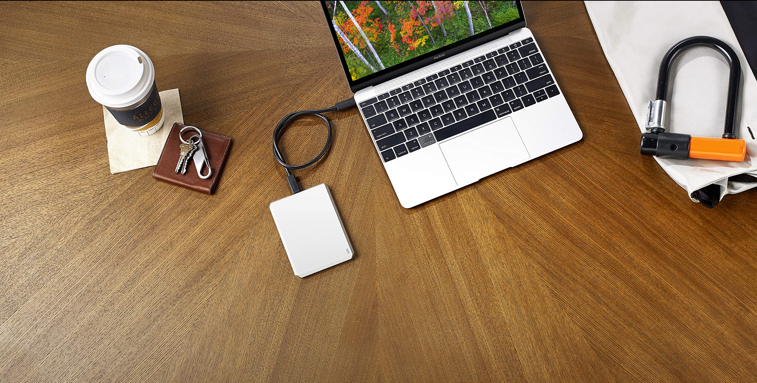 LaCie Mobile Drive 5TB External Hard Drive Portable HDD – Moon Silver USB-C USB 3.0, for Mac and PC Desktop, 1 Month Adobe CC (STHG5000400)