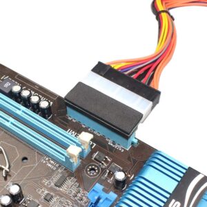 chenyang ATX 24Pin Power 90 Degree Angled Change direction Adapter Mainboard Motherboard for Desktops PC Supply