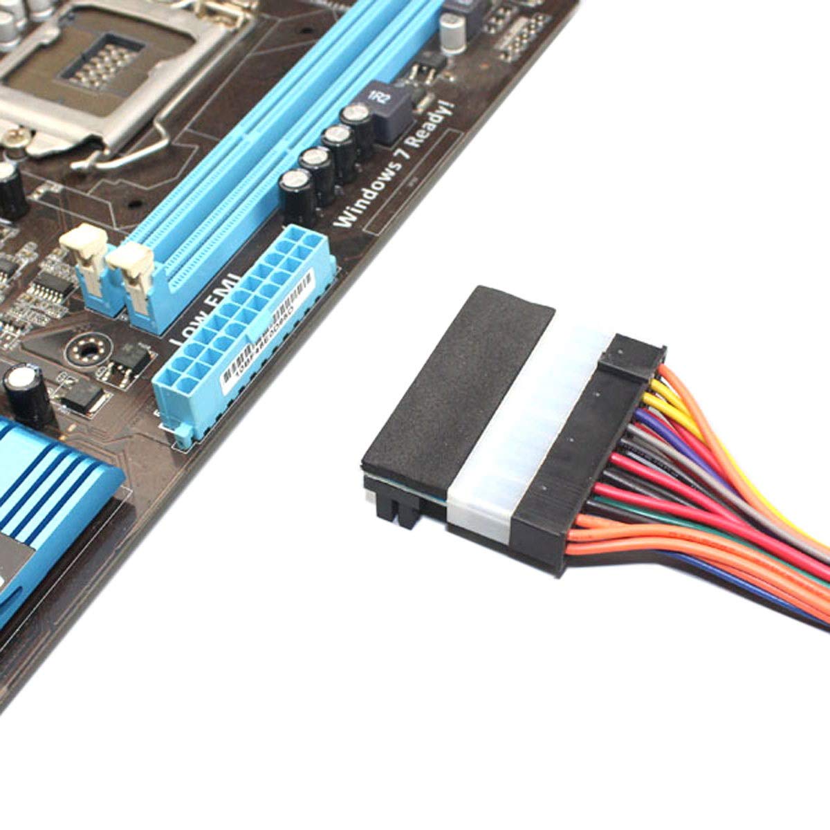 chenyang ATX 24Pin Power 90 Degree Angled Change direction Adapter Mainboard Motherboard for Desktops PC Supply