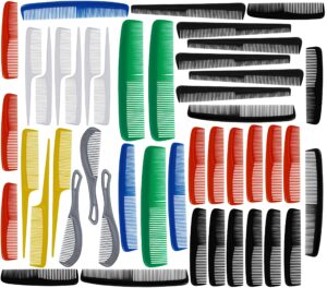 american comb freestyle unbreakable multi-size combs, 45-piece bulk pack