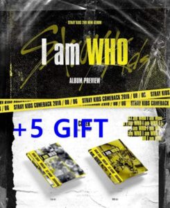 stray kids i am who [i am + who ver. set] 2 cds+on pack poster+1 official group folded poster+2 birdo kpop mask+2 extra photocards