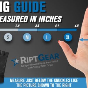 RiptGear Compression Gloves for Women and Men for Arthritis (Pair) - Women's and Mens Gloves for Hand Pain - Compression Gloves Men and Women - Golf Bowling Cycling Tennis (Medium)