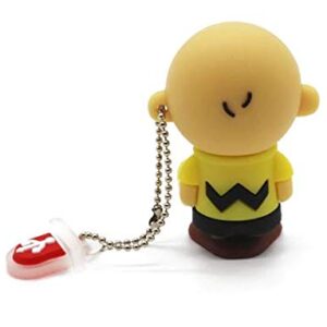 2.0 Charlie Brown 32GB USB External Hard Drive Flash Thumb Drive Storage Device Cute Novelty Memory Stick U Disk Cartoon