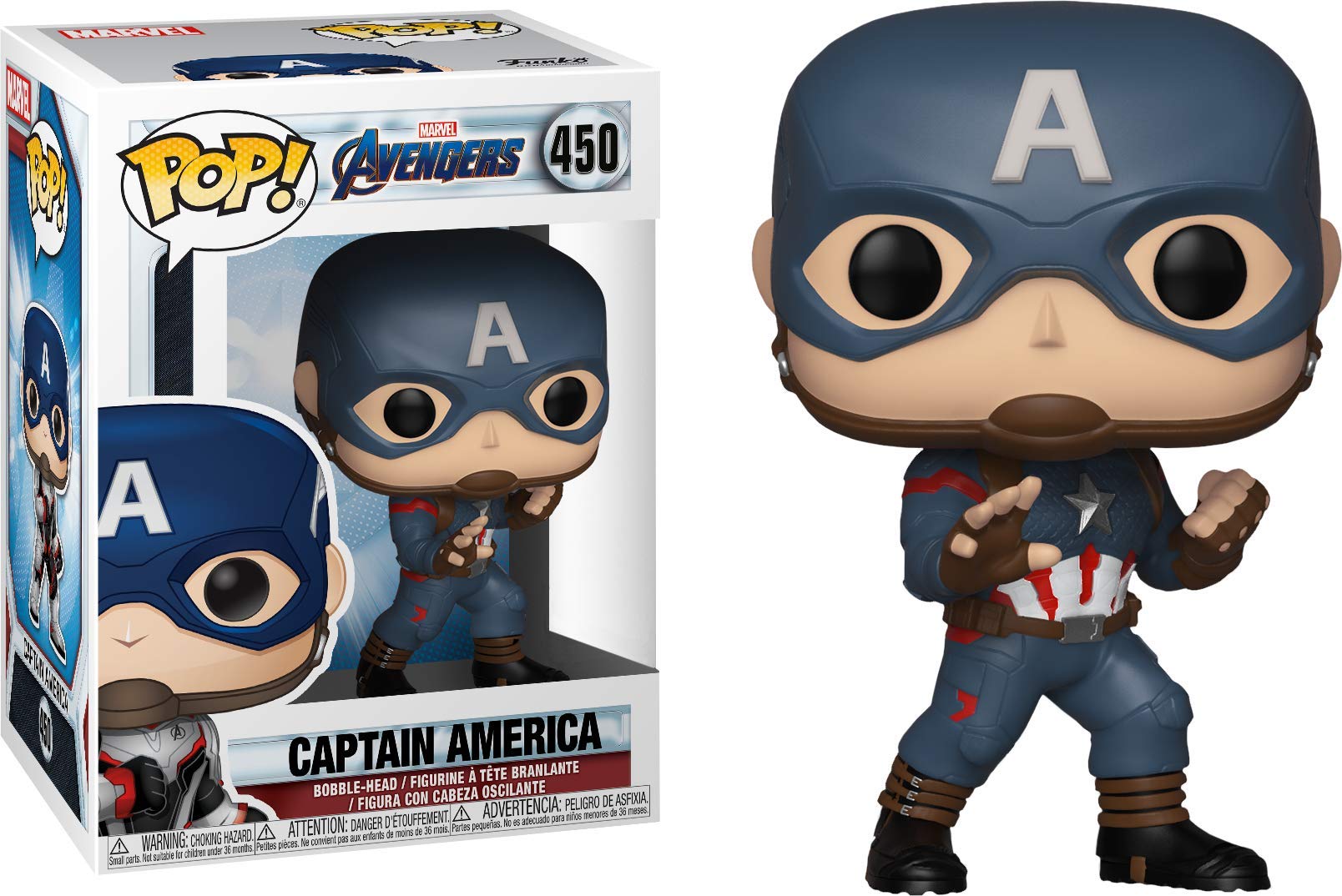 MARVEL AVENGERS: ENDGAME POP! CAPTAIN AMERICA VINYL BOBBLE-HEAD EXCLUSIVE