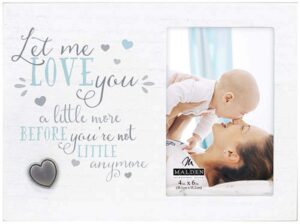 malden"let me love you." baby photo frame