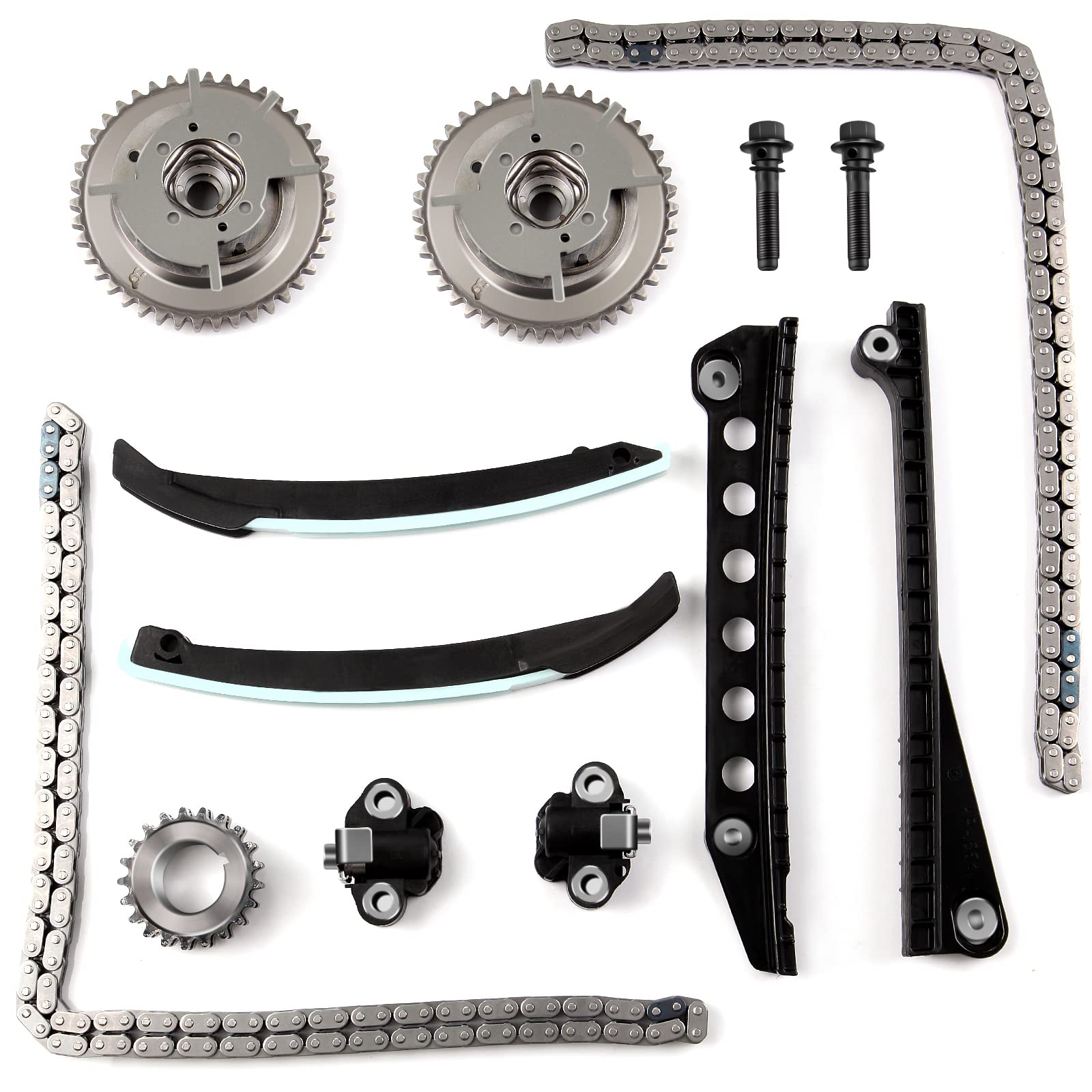 OCPTY Timing Chain Kit fits for TK6068 2004-2008 for ford Expedition 2005-2008 for ford for F-150 2004-2008 for ford F-250 Super Duty 2005-2008 for ford F-350 Super Duty 2005-2008 for Lincoln Mark LT