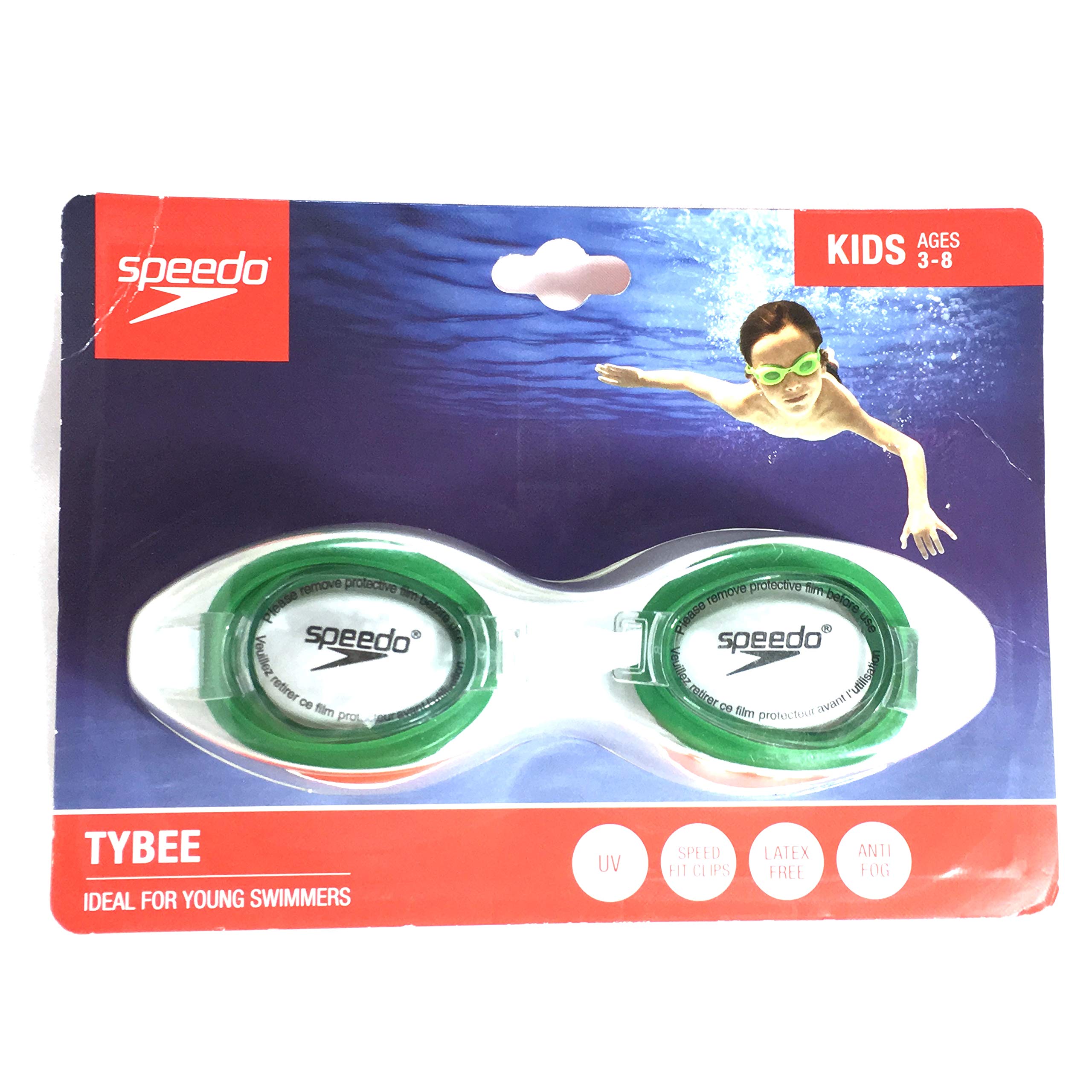 Speedo Unisex-Child Swim Goggles OP Tybee Ages 3-8