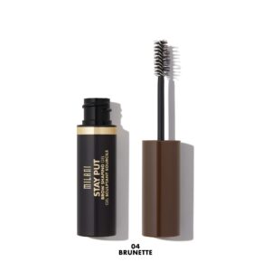 Milani Stay Put Brow Shaping Gel - Brunette (0.24 Fl. Oz.) Cruelty-Free Long-Lasting Eyebrow Gel that Fills and Shapes Brows