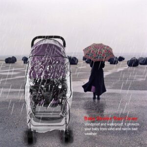 Baby Stroller Rain Cover, Windproof BabyStroller Rain Cover Transparent Pushchair Protection Rain Cover