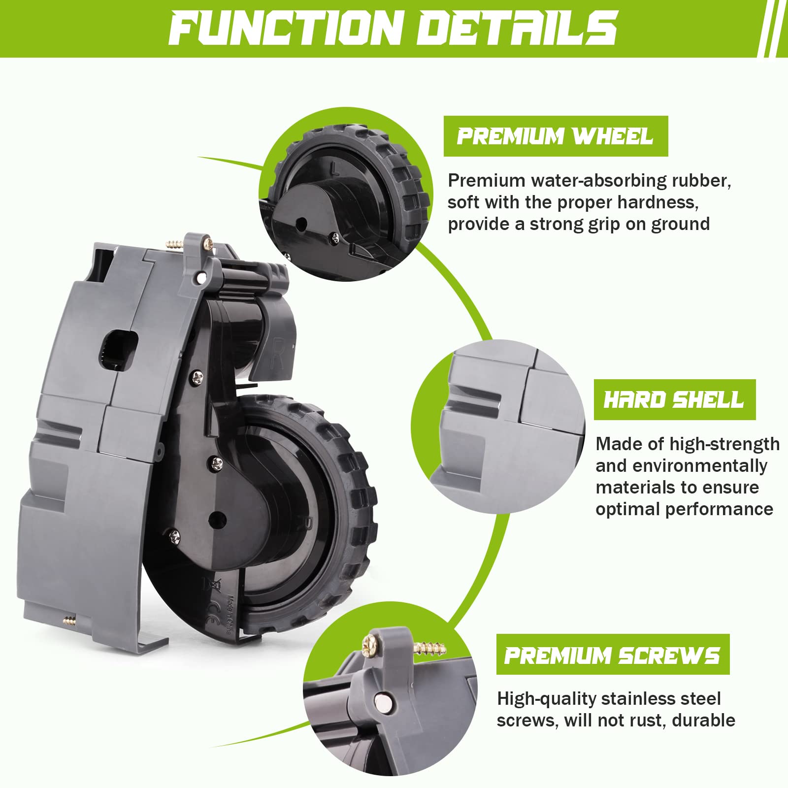 Right Left Drive Wheel Module Pair for iRobot Roomba 500 600 700 800 900 Series Interchangeable 880 980 960 860 864