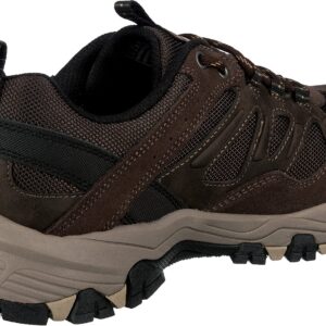 Skechers Men's Selmen-Enago Trail Oxford Hiking Shoe, Chocolate, 11 Extra Wide US