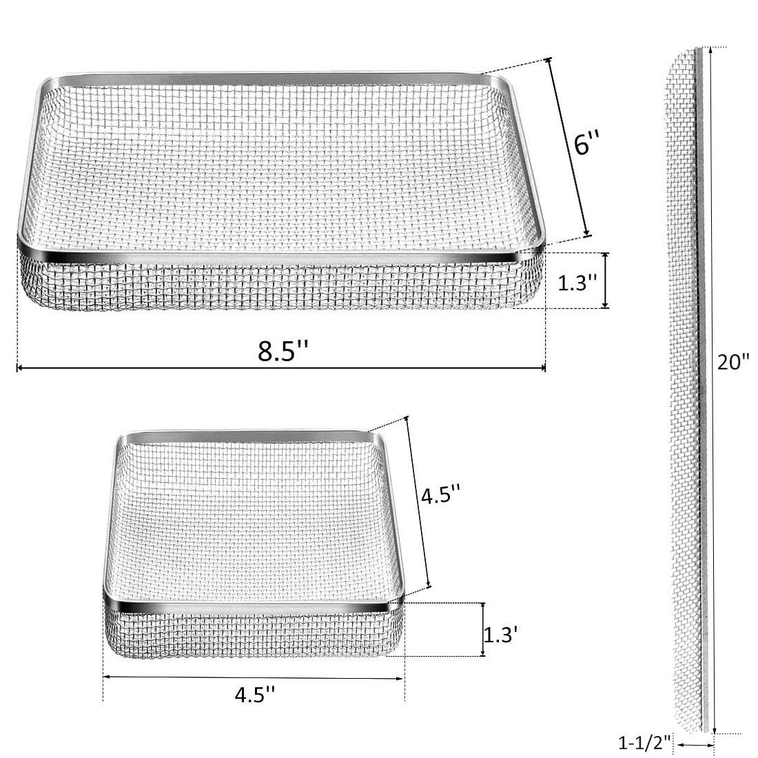 Flying Insect Screen for RV Refrigerator Vents, RV Water Heater Screen,RV Furnace Bug Screen for Camper Vents