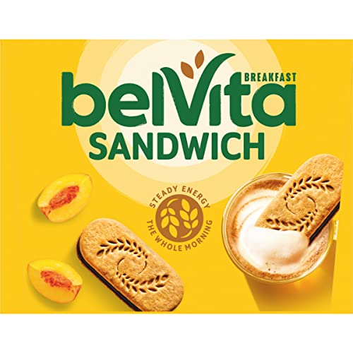 belVita Breakfast Sandwich Dark Chocolate Creme Breakfast Biscuits, Value Pack, 12 Packs (2 Sandwiches Per Pack)