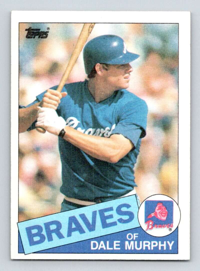 1985 Topps Baseball #320 Dale Murphy Atlanta Braves Official MLB Trading Card (stock photos used) Near Mint or better condition