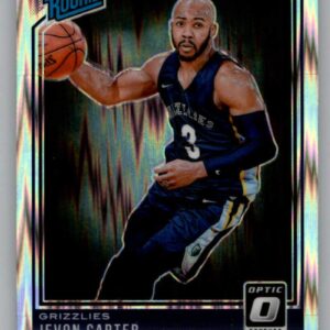 2018-19 Donruss Optic Shock Basketball #169 Jevon Carter Memphis Grizzlies Rated Rookie Official NBA Trading Card Produced By Panini