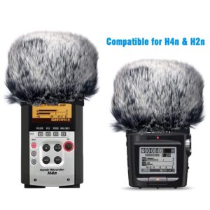 Furry Outdoor Microphone Windscreen Muff for Zoom H4N Pro Portable Digital Recorders, Zoom Mic Windscreen Fur Windshield Dead Cat Wind Cover Pop Filter by YOUSHARES