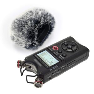 YOUSHARES DR40X Windscreen Muff for Tascam DR-40X DR-40 Portable Recorders, DR40 Mic Deadcat Windshield Windscreen Artificial Fur Wind Screen