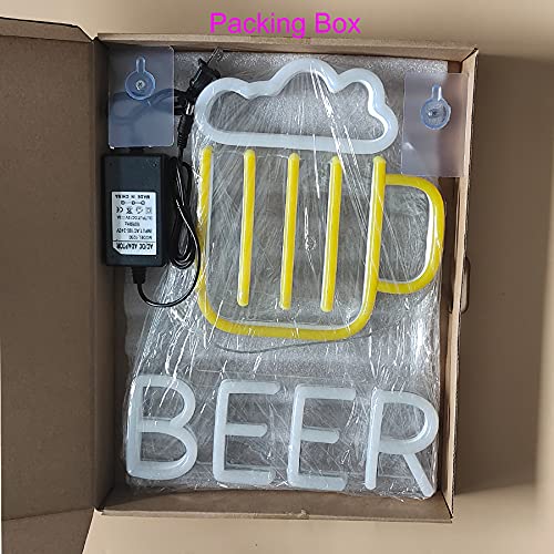 Miller Lite Neon Light Sign Lighted Beer Signs LED Neon Signs Beer Bar Pub Recreation LED Neon Lights Art Wall Decorative Sign 12v power adapter included