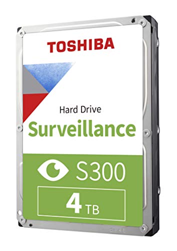 Toshiba S300 4TB Surveillance 3.5” Internal Hard Drive – CMR SATA 6 Gb/s 5400 RPM 128MB Cache - HDWT140UZSVAR